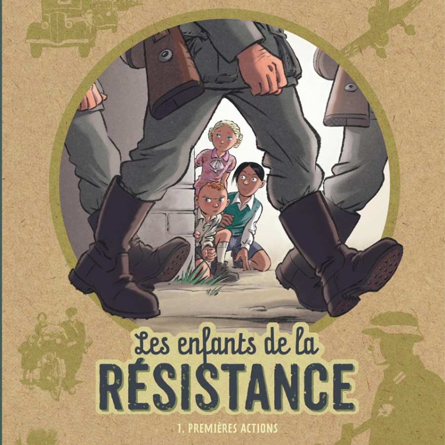 Couverture Bande Dessinée Les enfants de la résistance